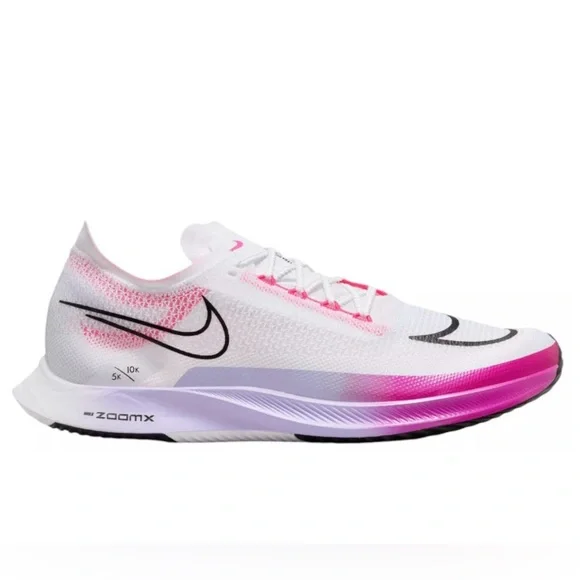 Nike ZoomX 🔥 Streakfly Men's Running Shoes White/Vivid Grape DJ6566-104 Sz 12.5 - Picture 2 of 10
